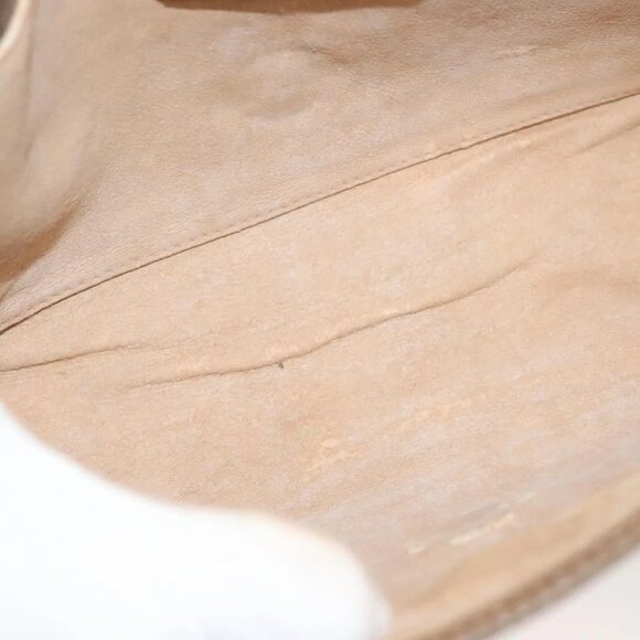 GUCCI GG Supreme Web Sherry Line Clutch Bag PVC Beige Gold 89 01 030 Auth 133336 - Picture 15 of 16